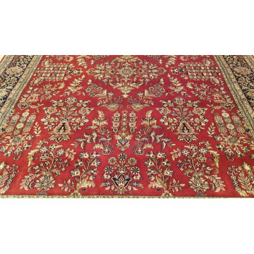 8 x 10 Stunning Beautiful fine Quality Indo Sarouk Hand Knotted Wool Rug 421143 Montaage Inc. image 5