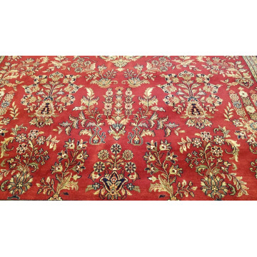 8 x 10 Stunning Beautiful fine Quality Indo Sarouk Hand Knotted Wool Rug 421143 Montaage Inc. image 7
