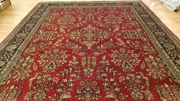 8 x 10 Stunning Beautiful fine Quality Indo Sarouk Hand Knotted Wool Rug 421143 Montaage Inc. image 9