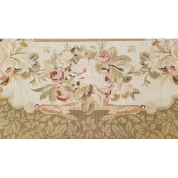 6 x 9 Hand woven French Aubusson Needle point 100% wool Area rug 421494 Montaage Inc. image 7