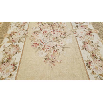 6 x 9 Hand woven French Aubusson Needle point 100% wool Area rug 421494 Montaage Inc. image 8