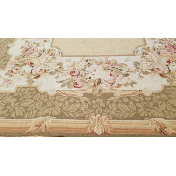 6 x 9 Hand woven French Aubusson Needle point 100% wool Area rug 421494 Montaage Inc. image 4