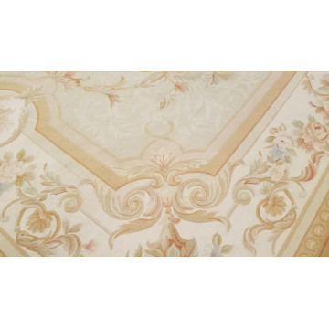 9 x 12 Hand woven French Aubusson Tapestry 100% wool Area rug 421535 Montaage Inc. image 2