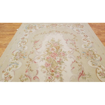 6 x 9 Hand woven French Aubusson Weave 100% wool Area rug 421541 Montaage Inc. image 4