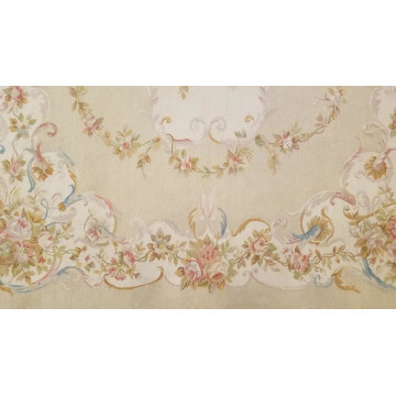 6 x 9 Hand woven French Aubusson Weave 100% wool Area rug 421541 Montaage Inc. image 3