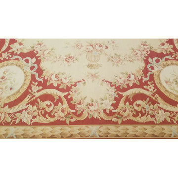 9 x 12 Hand woven French Aubusson Tapestry 100% wool Area rug 421544 Montaage Inc. image 3
