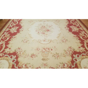 9 x 12 Hand woven French Aubusson Tapestry 100% wool Area rug 421544 Montaage Inc. image 5