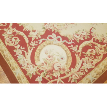 9 x 12 Hand woven French Aubusson Tapestry 100% wool Area rug 421544 Montaage Inc. image 6