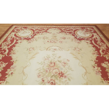 9 x 12 Hand woven French Aubusson Tapestry 100% wool Area rug 421544 Montaage Inc. image 8