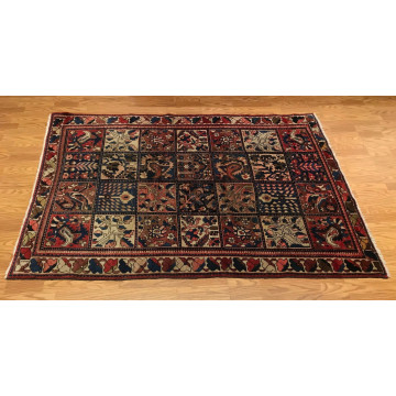 5 x 7.4 Vintage Tribal 100% Wool Hand Knotted Vegetable Dye Area Rug 421641 Montaage Inc. image 2