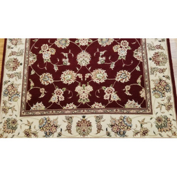 3 x 5 Red Wool & Silk Hand Knotted Area rug 421659 Montaage Inc. image 6