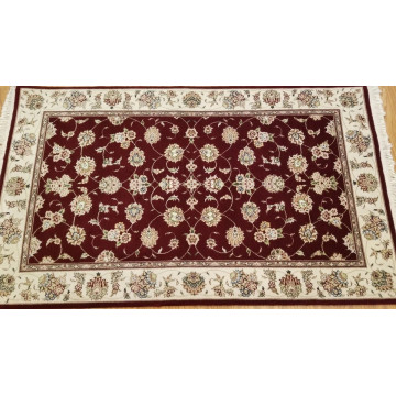 3 x 5 Red Wool & Silk Hand Knotted Area rug 421659 Montaage Inc. image 4