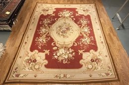 9 x 12  Needle Point 100% Wool Hand Knotted Area Rug 421764 Montaage Inc. image 1
