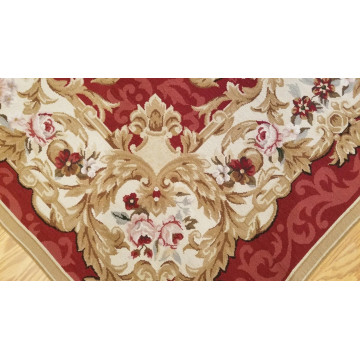 6 x 9 Hand woven French Aubusson Needle point 100% wool Area rug 421768 Montaage Inc. image 5