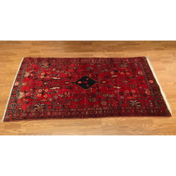 4.6 x 7.2 Vintage Tribal 100% Wool Hand Knotted Vegetable Dye Area Rug 421783 Montaage Inc. image 2