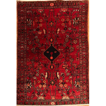 4.6 x 7.2 Vintage Tribal 100% Wool Hand Knotted Vegetable Dye Area Rug 421783 Montaage Inc. image 3