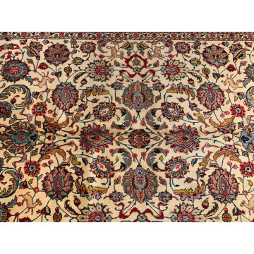 8.1 x 11.7 Vintage Garden Design 100% Wool Hand Knotted Area Rug 421795 Montaage Inc. image 2
