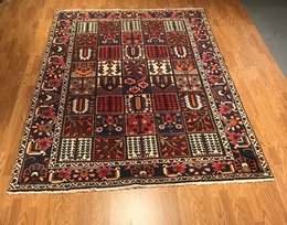 7 x 10 Vintage 100% Wool Hand Knotted Area Rug 421822 Montaage Inc. image 1