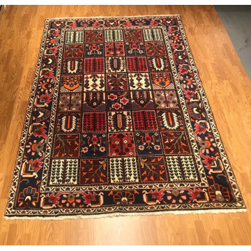 7 x 10 Vintage 100% Wool Hand Knotted Area Rug 421822 Montaage Inc. image 1