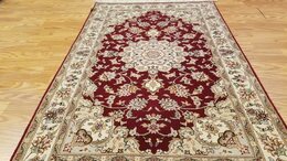 3 x 5 Fine Quality Sino Wool & Silk Hand Knotted Oriental Rug 422128 Montaage Inc. image 1