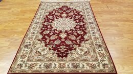 3 x 5 Fine Quality Sino Wool & Silk Hand Knotted Oriental Rug 422128 Montaage Inc. image 9