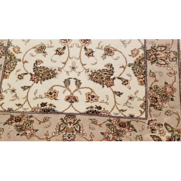 3 x 5 Ivory Wool & Silk Hand Knotted Area rug 422151 Montaage Inc. image 7