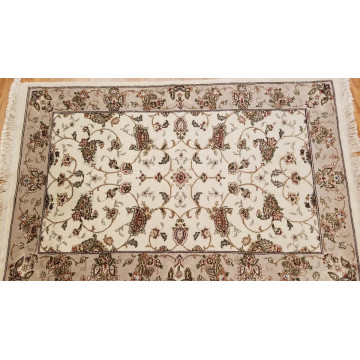 3 x 5 Ivory Wool & Silk Hand Knotted Area rug 422151 Montaage Inc. image 3