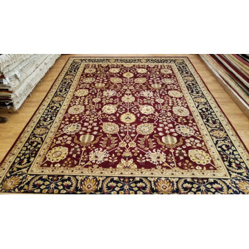 9 x 12 Maroon Navy India Jaipour  All Over Hand Knotted Wool Oriental Rug 422167 Montaage Inc. image 8