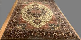 10 x 13.10 ft Indo Hariz Hand Knotted 100% Wool Rug 428075 Montaage Inc. image 1