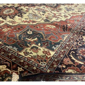 10 x 13.10 ft Indo Hariz Hand Knotted 100% Wool Rug