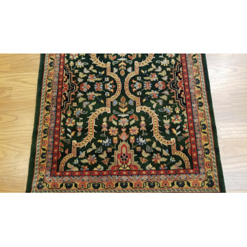 2.6 x 10 Emerald Green Indo Hand Knotted Wool Oriental rug 480470 Montaage Inc. image 8