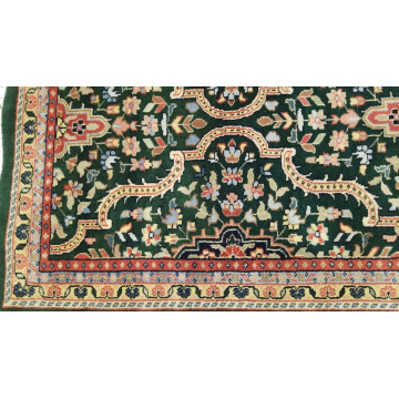 2.6 x 10 Emerald Green Indo Hand Knotted Wool Oriental rug 480470 Montaage Inc. image 10
