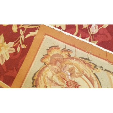 8' x 10' Hand woven French Aubusson Weave 100% wool Area rug 500019 Montaage Inc. image 3