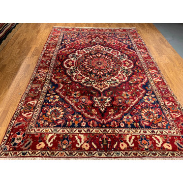 7 x 10 Vintage Hand Knotted 100% Wool Vegetable Dye Area Rug 500031 Montaage Inc. image 5