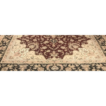 8 x 10  Hand Knotted  Wool  & Silk Area Rug 500091 Montaage Inc. image 4