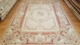 9 x 12 Hand woven French Aubusson Tapestry 100% wool Area rug 500251 Montaage Inc. image 1