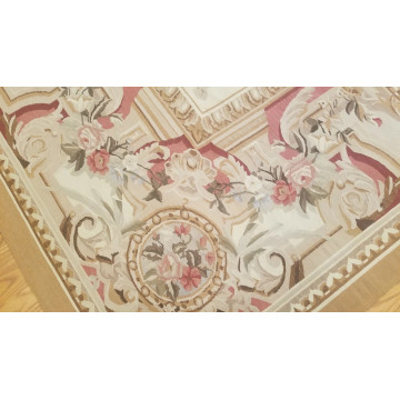 9 x 12 Hand woven French Aubusson Tapestry 100% wool Area rug 500251 Montaage Inc. image 4