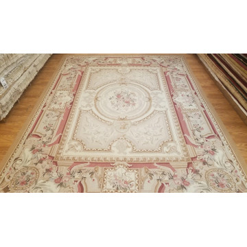 9 x 12 Hand woven French Aubusson Tapestry 100% wool Area rug 500251 Montaage Inc. image 1
