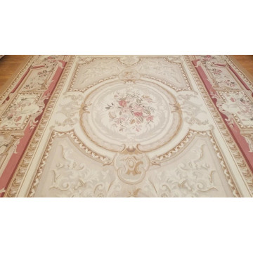 9 x 12 Hand woven French Aubusson Tapestry 100% wool Area rug 500251 Montaage Inc. image 3