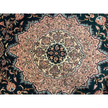 9 x 12 Hand Knotted Wool & Silk Area Rug