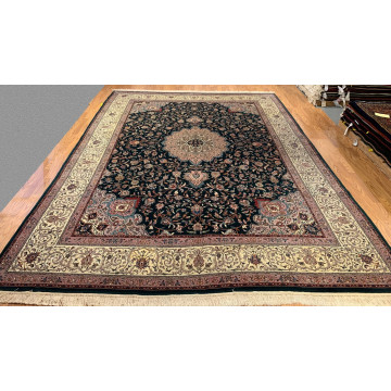 9 x 12 Hand Knotted  Wool & Silk  Area Rug 500256 Montaage Inc. image 5