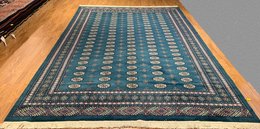 8.1 x 11.3 Pakistan Bokhara Hand Knotted 100% Wool Area Rug 500261 Montaage Inc. image 1