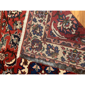5.1 x 7.2 ft  Vintage Tribal Geometric  Navy 100% Wool Vegetable Dye Rug 500756 Montaage Inc. image 5