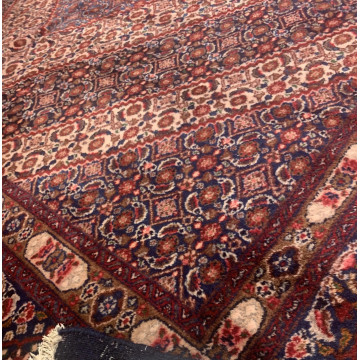 10.1 x 12 Semi Antique Birjand Hand Knotted 100% Wool Rug