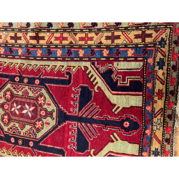 4.3 x 11.6 Vintage Hand Knotted 100% Wool Vegetable Dye Area Rug 501085 Montaage Inc. image 7