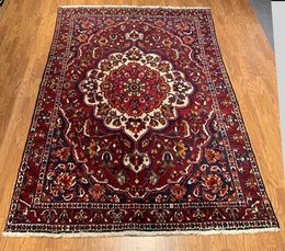 6.9 x 9.8 Vintage Hand Knotted 100% Wool Vegetable Dye Area Rug 501174 Montaage Inc. image 1