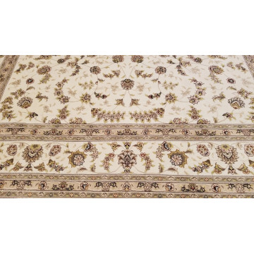 8 x 10 Ivory Fine Sino Wool & Silk Hand Knotted Oriental Rug 501261 Montaage Inc. image 5