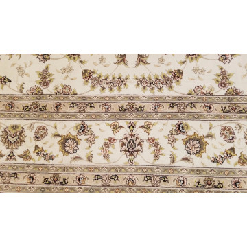 8 x 10 Ivory Fine Sino Wool & Silk Hand Knotted Oriental Rug 501261 Montaage Inc. image 6