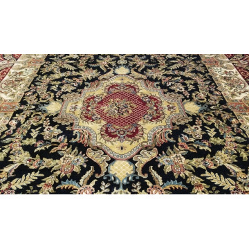9 x 12 Black fine Quality Hand Knotted Wool Oriental Rug 501662 Montaage Inc. image 4