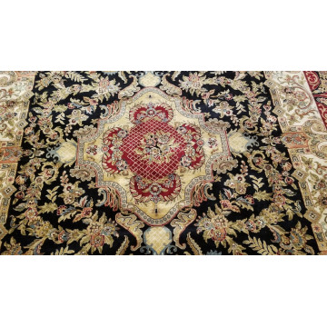 9 x 12 Black fine Quality Hand Knotted Wool Oriental Rug 501662 Montaage Inc. image 6